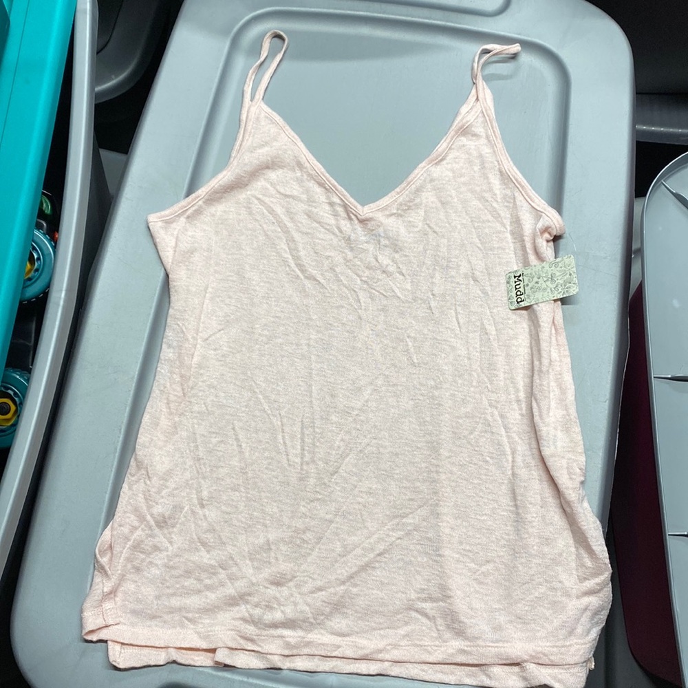 Mudd pink tank top size large